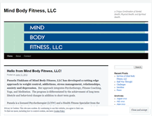 Tablet Screenshot of mindbodyfitnessllc.wordpress.com