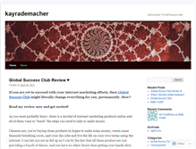 Tablet Screenshot of kayrademacher.wordpress.com