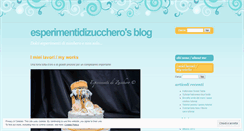 Desktop Screenshot of esperimentidizucchero.wordpress.com