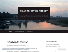 Tablet Screenshot of heartsgivenfreely.wordpress.com