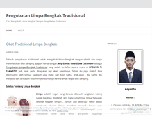 Tablet Screenshot of pengobatanlimpabengkaktradisional.wordpress.com