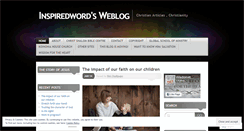 Desktop Screenshot of inspiredword.wordpress.com