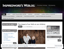 Tablet Screenshot of inspiredword.wordpress.com