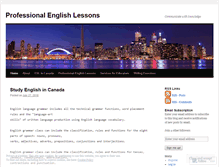 Tablet Screenshot of professionalenglishlessons.wordpress.com