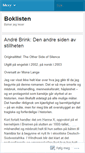 Mobile Screenshot of boklisten.wordpress.com