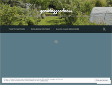 Tablet Screenshot of growinggoodness.wordpress.com