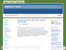 Tablet Screenshot of maniesku.wordpress.com