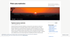 Desktop Screenshot of pieleautomahindra.wordpress.com.pieleautomahindra.wordpress.com