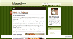 Desktop Screenshot of lickyourscreen.wordpress.com