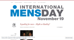 Desktop Screenshot of indianmensday.wordpress.com