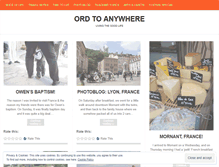 Tablet Screenshot of ordtoanywhere.wordpress.com