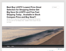 Tablet Screenshot of bestbuylcdtvlowestpricesforsales.wordpress.com