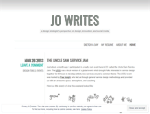 Tablet Screenshot of jowritesblog.wordpress.com