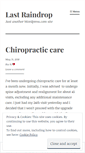Mobile Screenshot of lastraindrop.wordpress.com