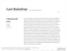 Tablet Screenshot of lastraindrop.wordpress.com