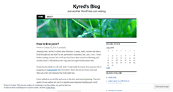 Desktop Screenshot of kyred.wordpress.com