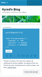 Mobile Screenshot of kyred.wordpress.com