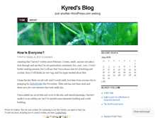Tablet Screenshot of kyred.wordpress.com