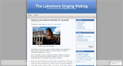 Desktop Screenshot of lakeshoresinging.wordpress.com