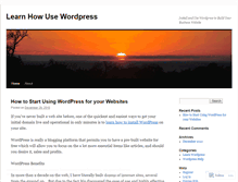 Tablet Screenshot of learnhowusewordpress.wordpress.com