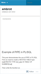 Mobile Screenshot of ambrot.wordpress.com