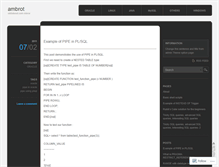 Tablet Screenshot of ambrot.wordpress.com
