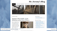 Desktop Screenshot of mrjeromy.wordpress.com