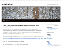 Tablet Screenshot of izmajlowiczl.wordpress.com