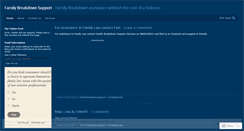 Desktop Screenshot of familybreakdownsupport.wordpress.com