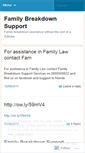 Mobile Screenshot of familybreakdownsupport.wordpress.com