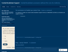 Tablet Screenshot of familybreakdownsupport.wordpress.com