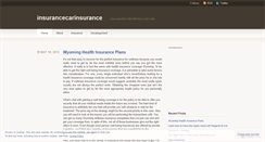 Desktop Screenshot of insurancecarinsurance.wordpress.com