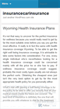 Mobile Screenshot of insurancecarinsurance.wordpress.com