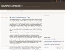 Tablet Screenshot of insurancecarinsurance.wordpress.com