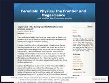 Tablet Screenshot of fermilab.wordpress.com