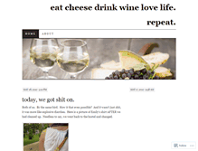 Tablet Screenshot of cheesewineloverepeat.wordpress.com