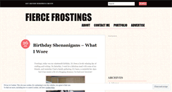 Desktop Screenshot of fiercefrostings.wordpress.com