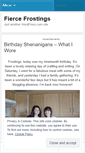 Mobile Screenshot of fiercefrostings.wordpress.com