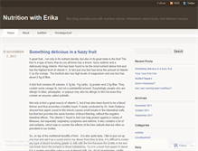 Tablet Screenshot of nutritionwitherika.wordpress.com