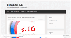 Desktop Screenshot of komunitas316.wordpress.com
