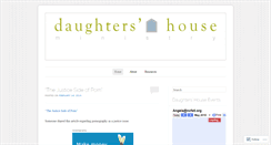 Desktop Screenshot of daughtershouse.wordpress.com