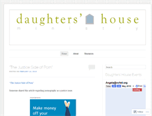 Tablet Screenshot of daughtershouse.wordpress.com