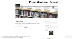 Desktop Screenshot of primemontessorischool.wordpress.com