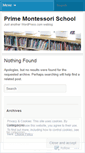 Mobile Screenshot of primemontessorischool.wordpress.com