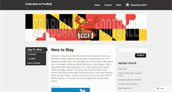 Desktop Screenshot of crabcakesandfootballblog.wordpress.com