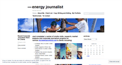 Desktop Screenshot of energyjournalist.wordpress.com