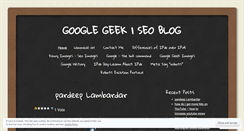 Desktop Screenshot of googlegeekblog.wordpress.com