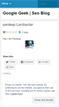 Mobile Screenshot of googlegeekblog.wordpress.com
