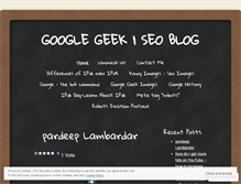 Tablet Screenshot of googlegeekblog.wordpress.com