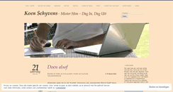 Desktop Screenshot of koenschyvens.wordpress.com